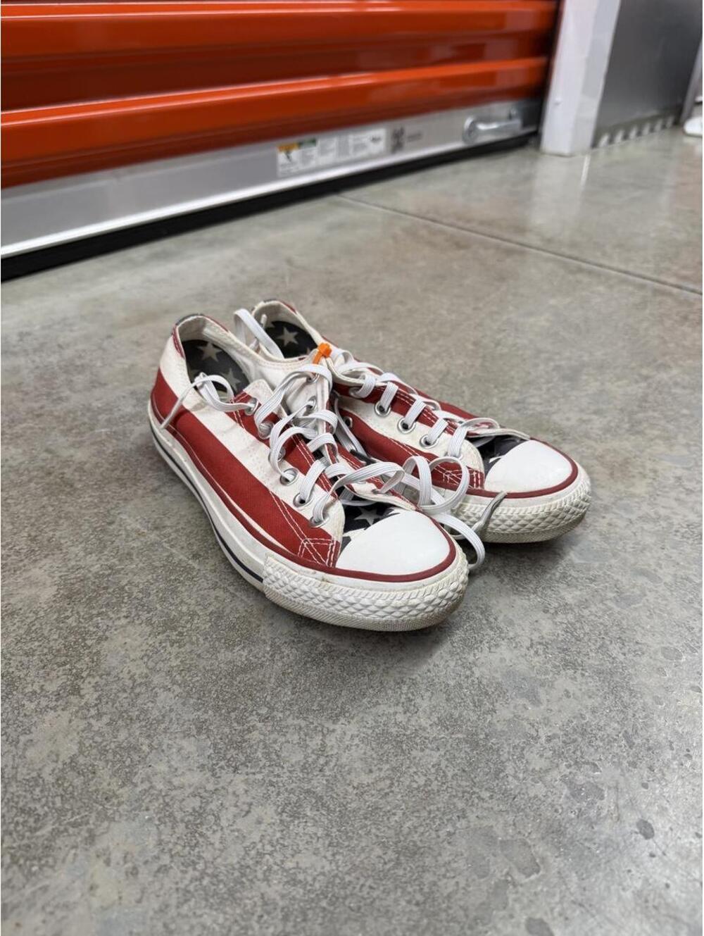 converse chuck taylor all star low american flag americana sneakers 6.5 WOMENS